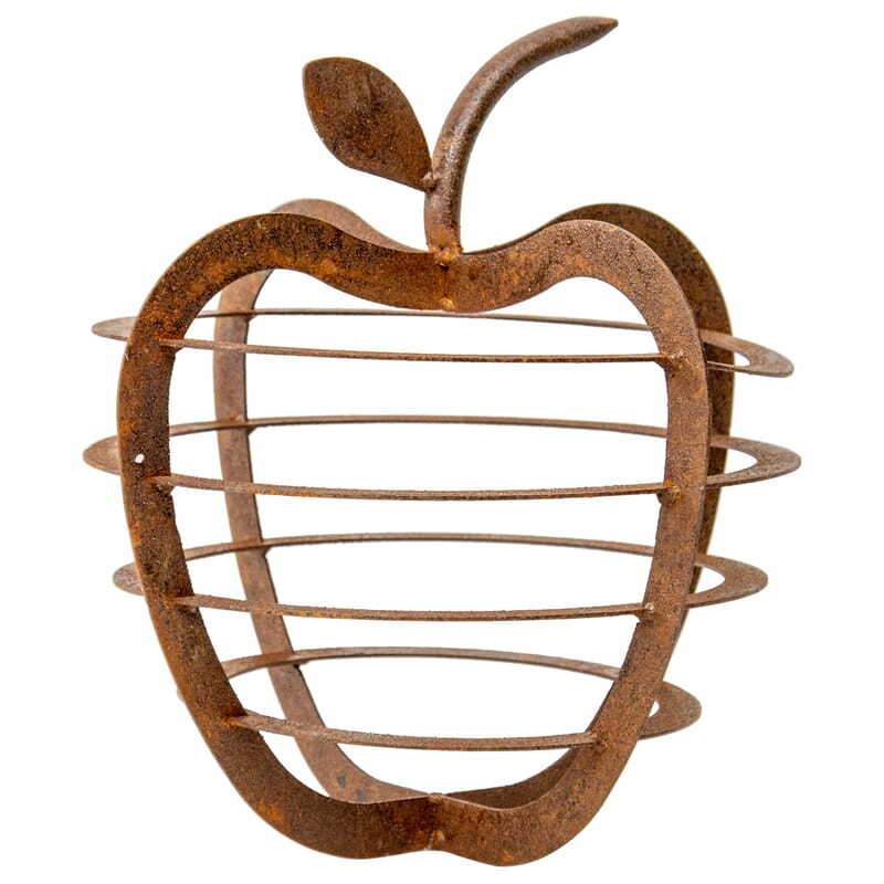 Rustic Metal Table Decor Apple Ornament 30cm