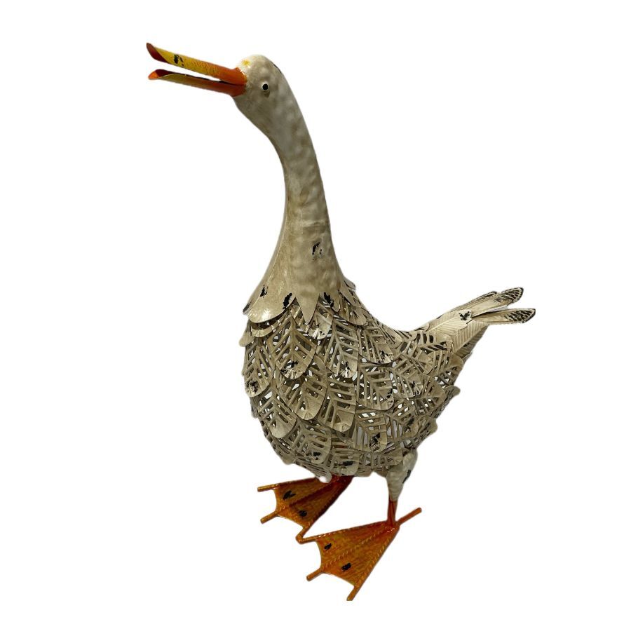 Willow &amp; Silk Standing Duck Ornament/Whispering Duck Figurine