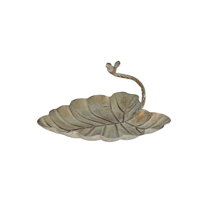 Willow &amp; Silk Leaf-Shape Birdfeeder/Versatile Holder 37x31x20.5cm