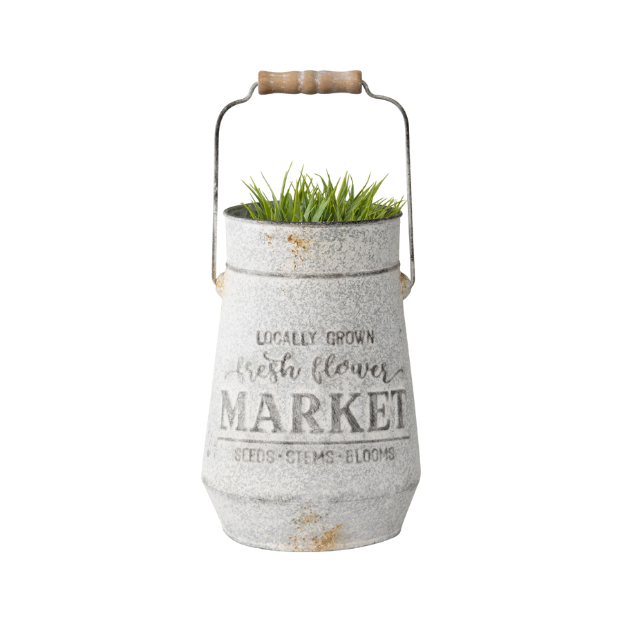 Willow &amp; Silk Country Pot 26cm &#39;Market&#39; Garden Planter