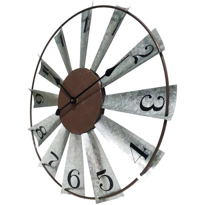 Willow &amp; Silk 60 cm Windmill Wall Clock