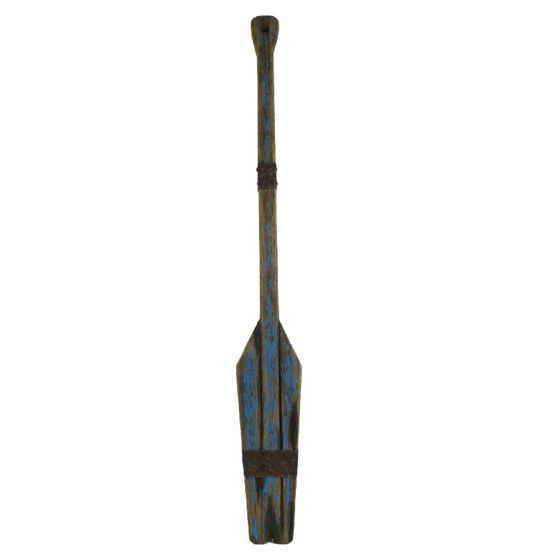 Willow &amp; Silk Handmade Wooden/Tin 119cm Blue Paddle Coastal Wall Art