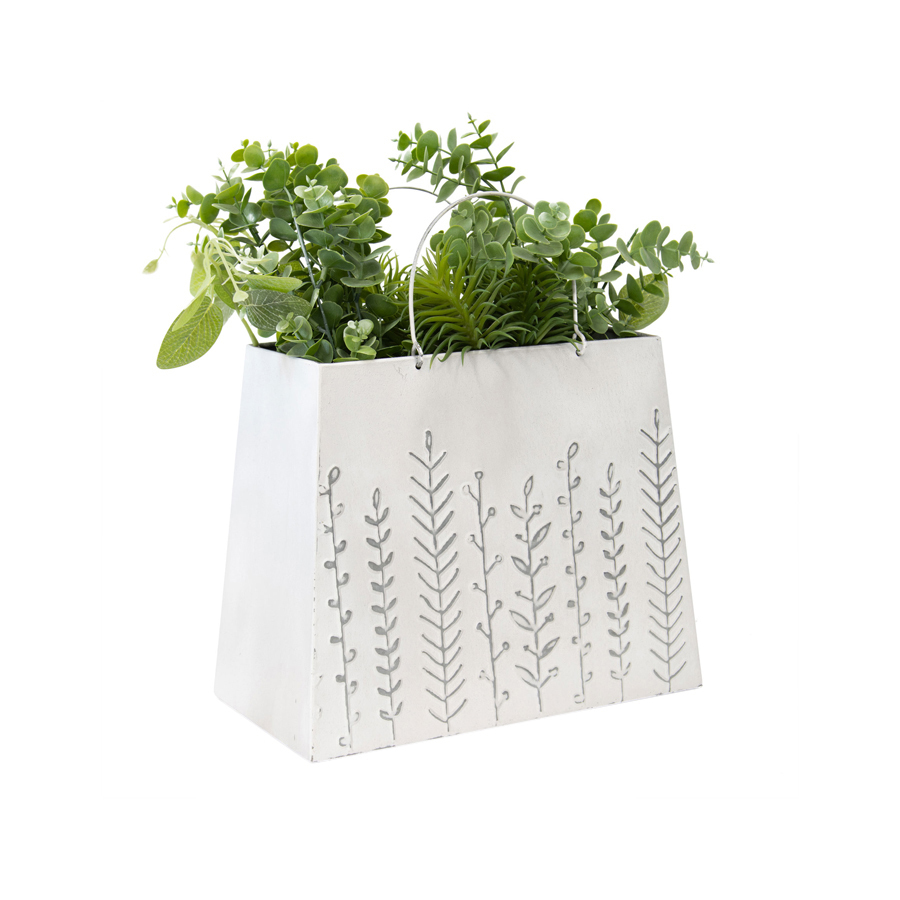 Willow &amp; Silk Hamptons Handbag Flower Pot Planter