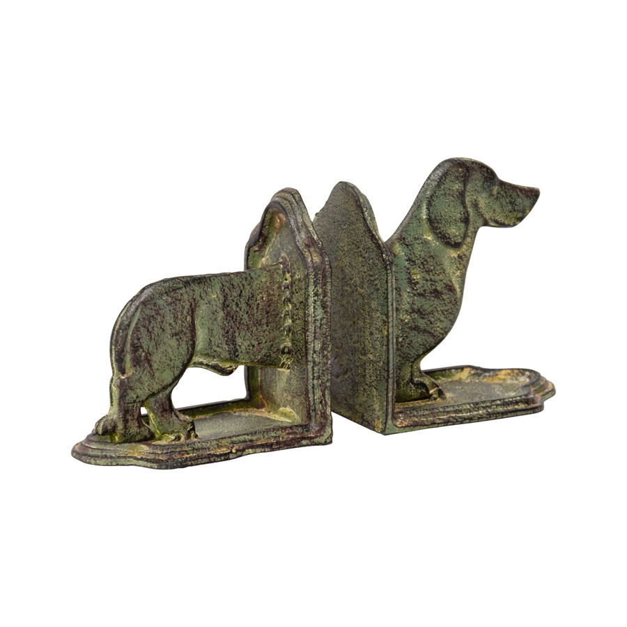 Willow &amp; Silk 12cm Dachshund Dog Table Bookends/Organiser Set