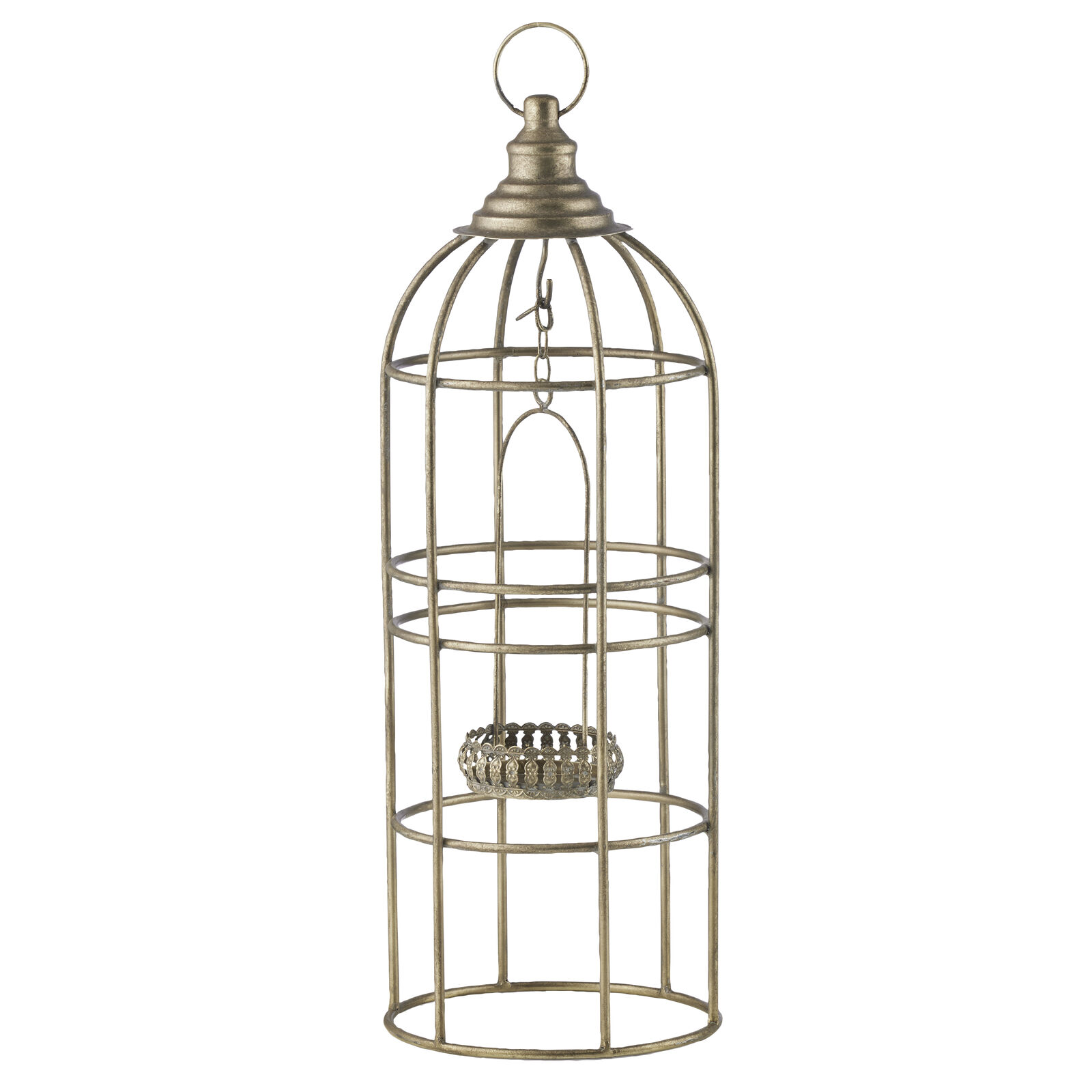 Willow &amp; Silk Feature Hanging/Table-top Lantern 21x21x58.5cm
