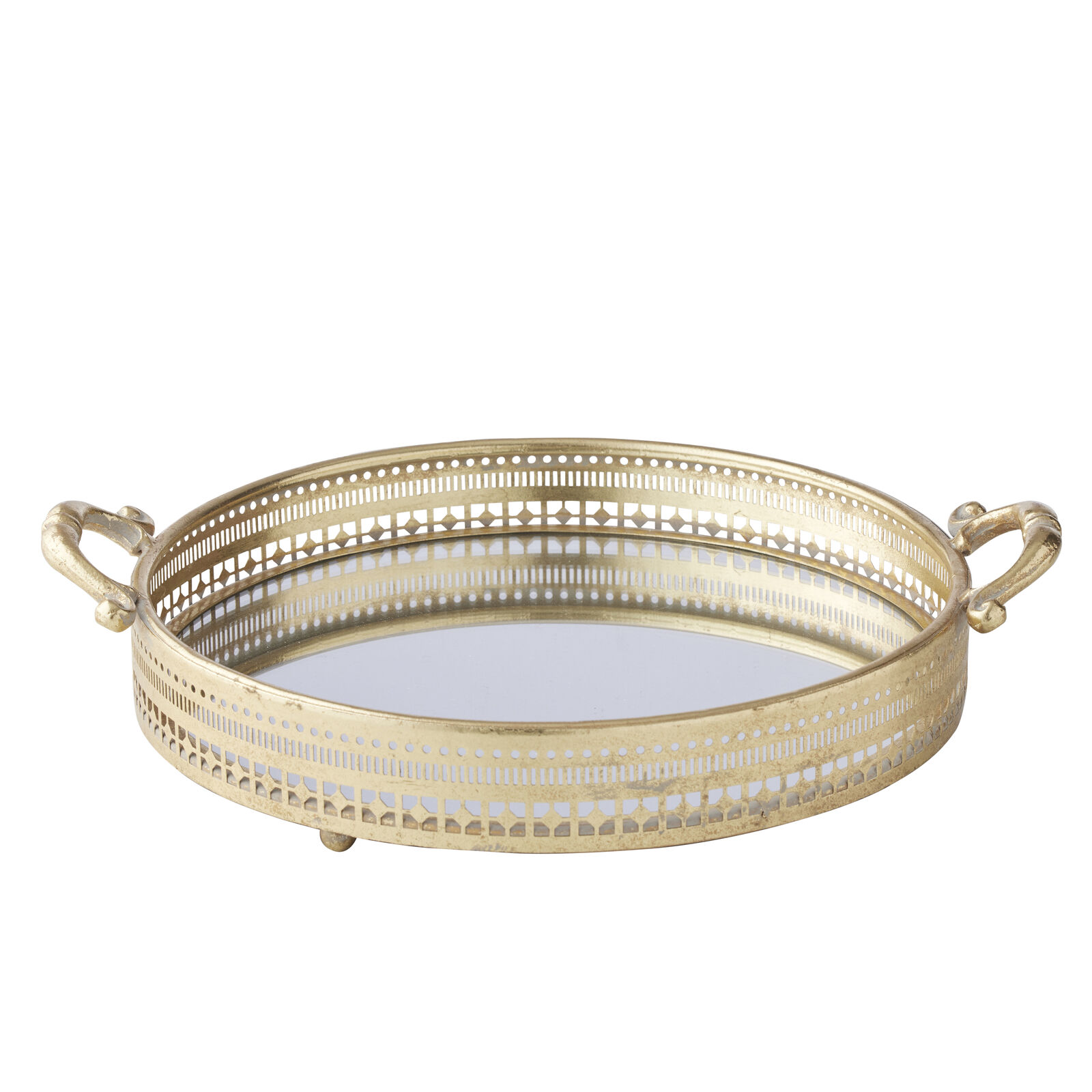 Willow &amp; Silk Gold Detailed Tray 42.5*35*9