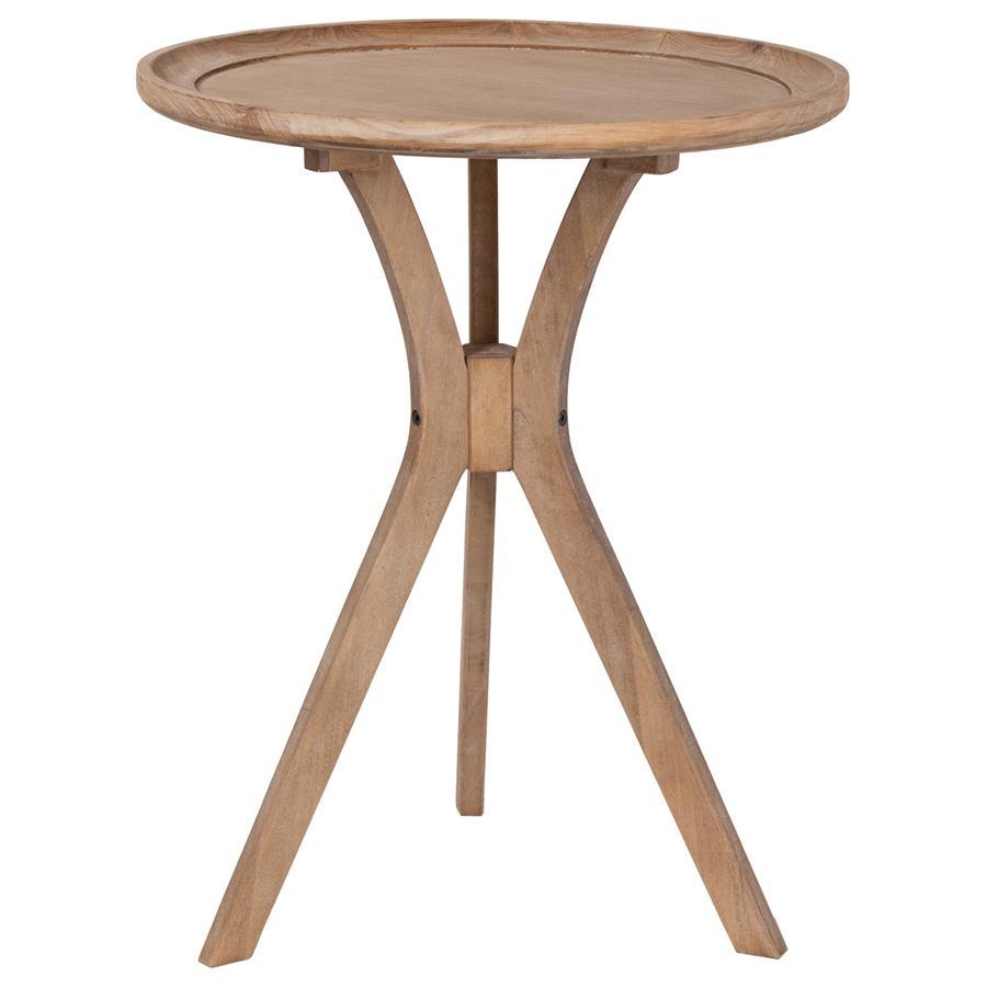 Willow &amp; Silk Wooden 60x48cm Cross-Leg Occasional Stool/Side Table