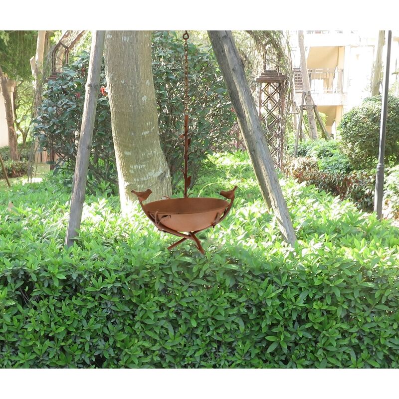 Willow &amp; Silk Serenity Swing Bird Feeder on Branch