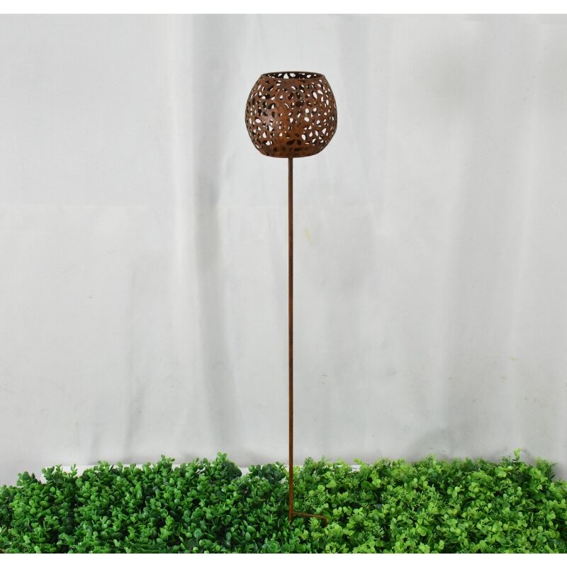 Willow &amp; Silk Radiant Outdoor Garden Stake Round Candleholder 100cm