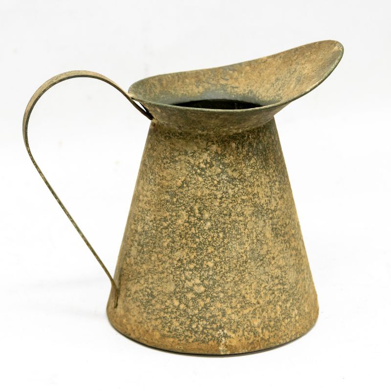Willow &amp; Silk Vintage Style Metal-Pressed Decorative Jug 17x12.5x20cm
