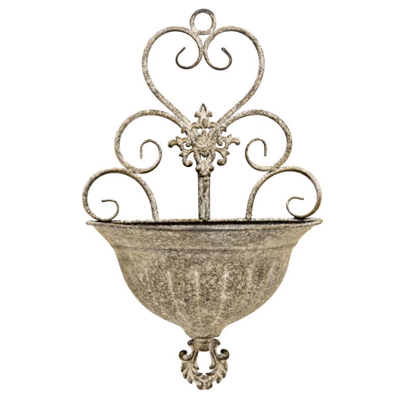 Willow &amp; Silk Fleur-de-Lis Elegance Wall Planter