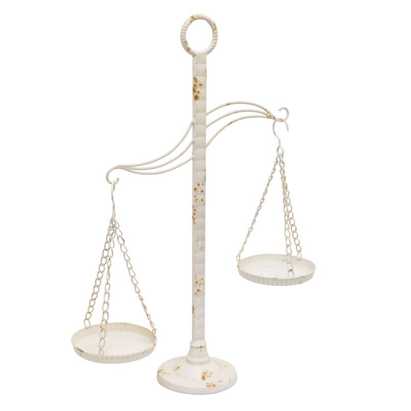 Willow &amp; Silk French Provincial Decorative Scale/Elegance Pillar Candleholder