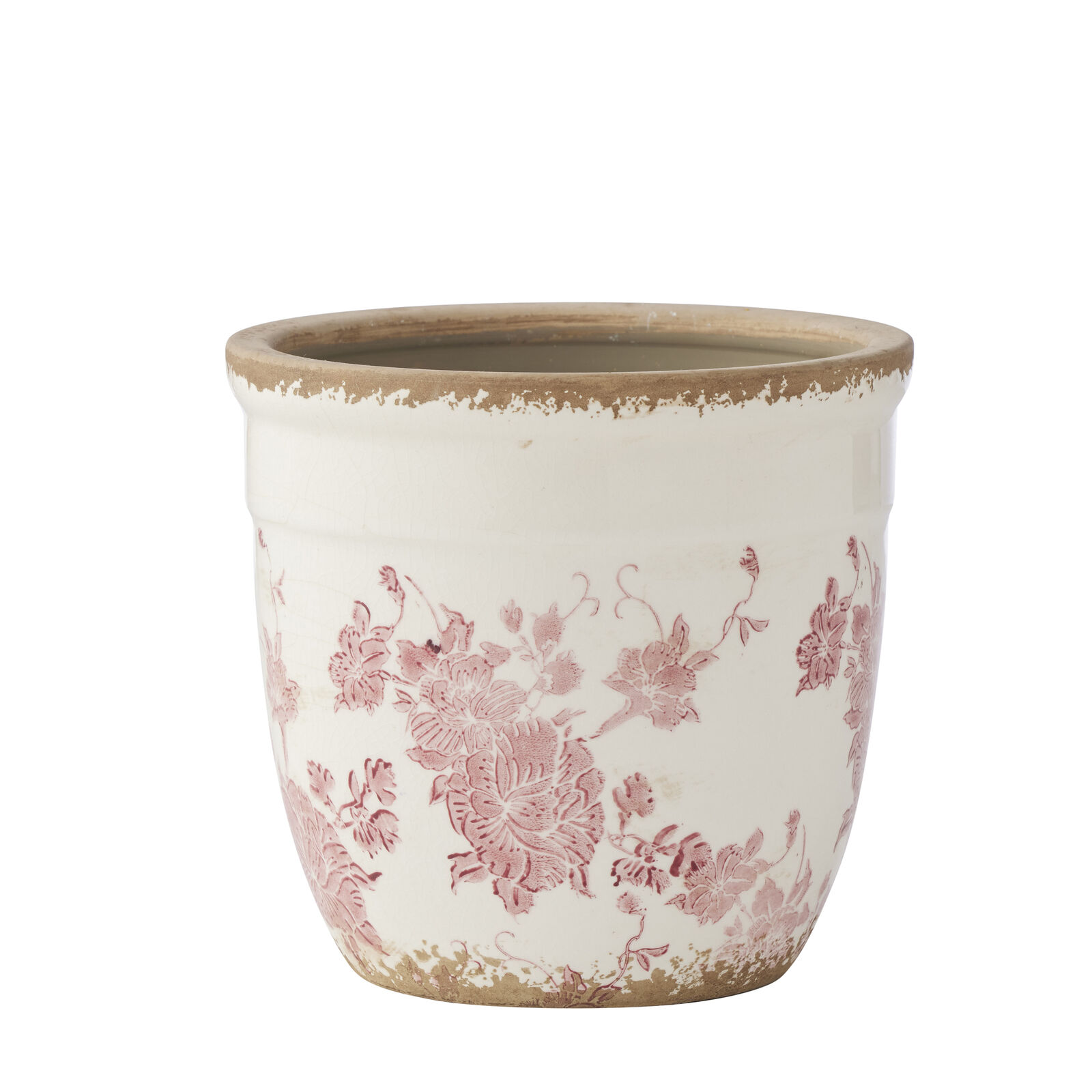 Willow &amp; Silk Cherry Blossom Planter Lge (18x18x16.5cm
