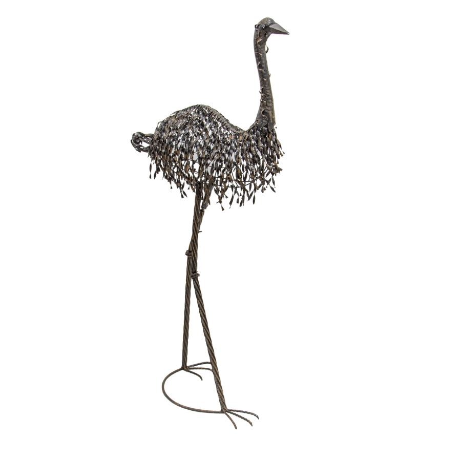Willow &amp; Silk Large Metal Emu Garden Figurine