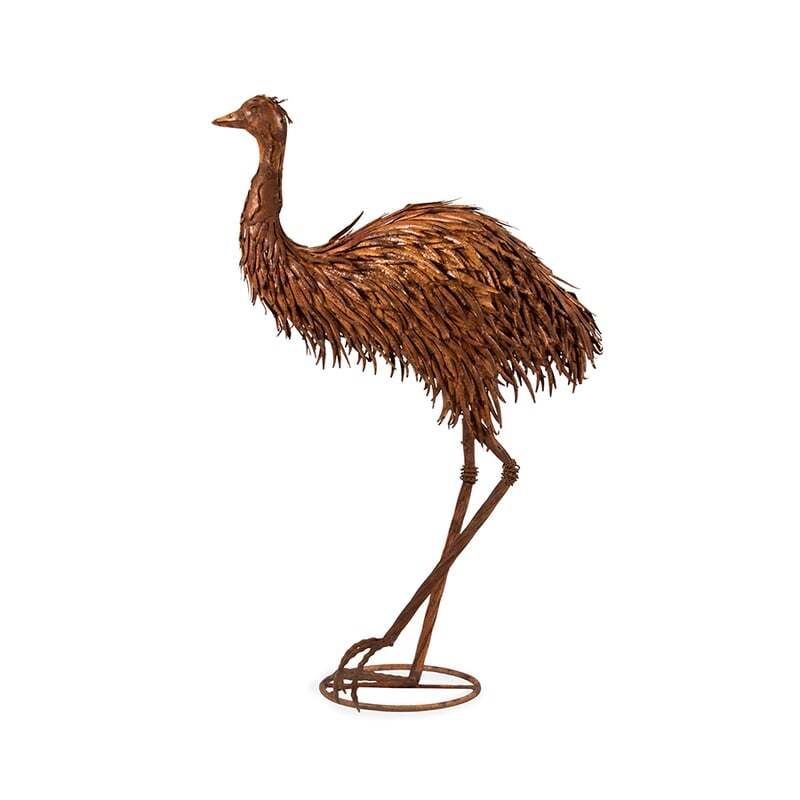 Willow &amp; Silk Emu Garden Statue