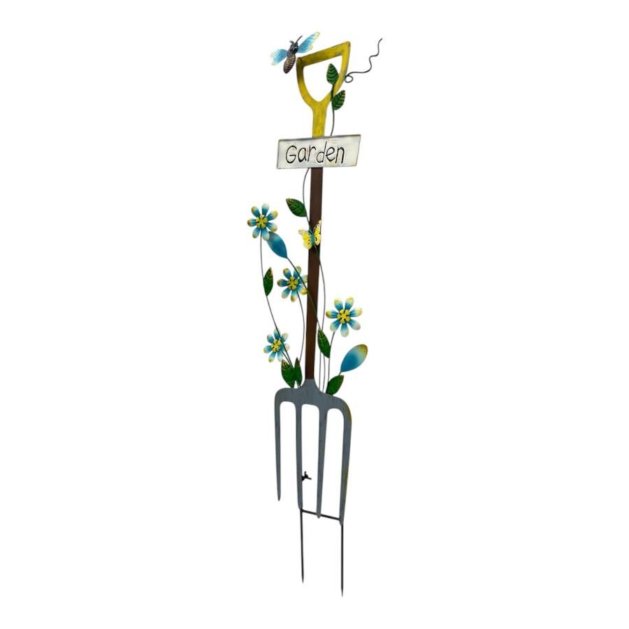 Willow &amp; Silk 97cm Colour Fork Garden Stake/Wall Decoration 29x3x97cm