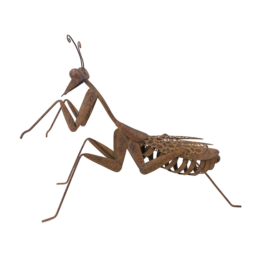 Willow &amp; Silk Garden Decor Figurine Lucky Praying Mantis 