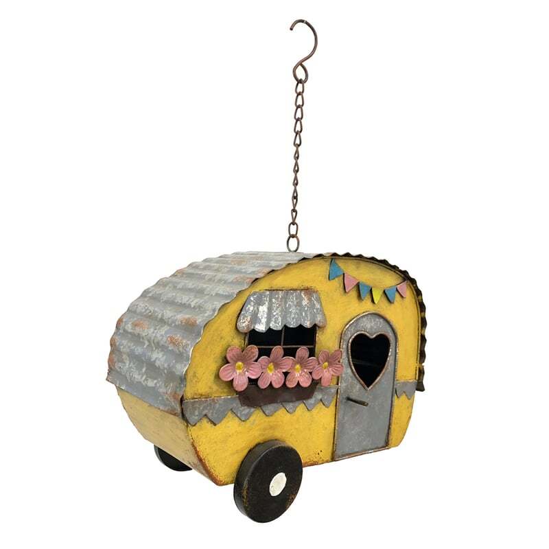 Willow &amp; Silk Caravan Hanging Birdhouse Feeder