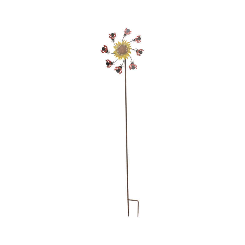 Willow &amp; Silk Metal 148cm Lady Bird Wind Spinner Outdoor/Garden Stake