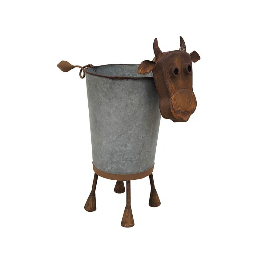 Cow Pot Planter - Rust