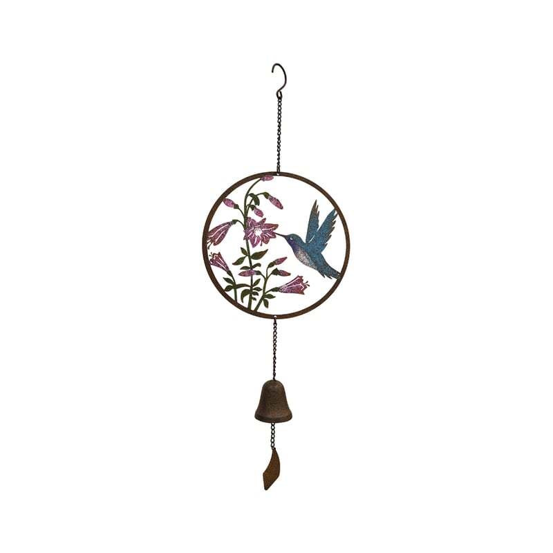 Hummingbird Laser-Cut Hanging Bell Décor