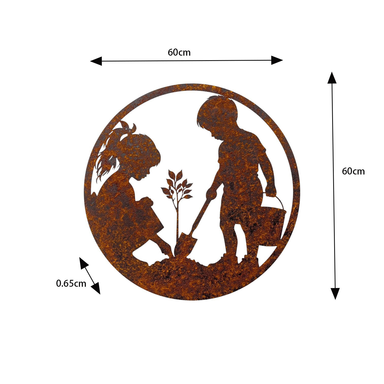 Willow &amp; Silk Laser Cut Kids in The Garden Wall Art  6