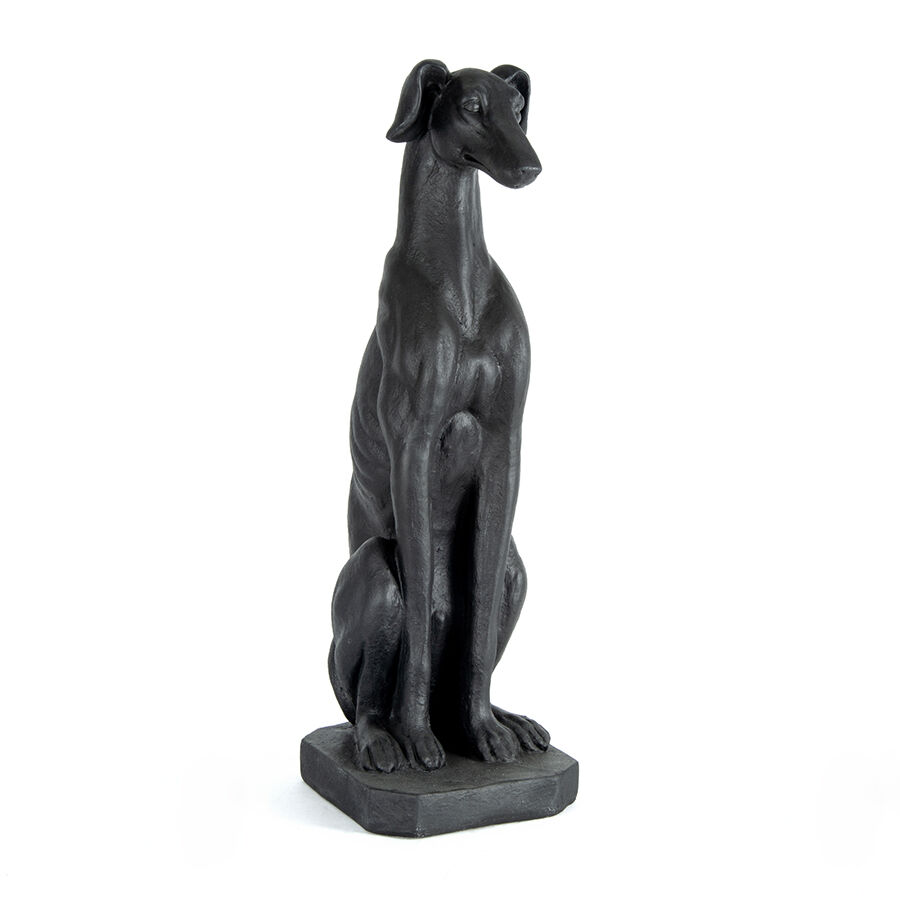 Willow &amp; Silk Majestic Sitting Greyhound Statue 35x26x82cm