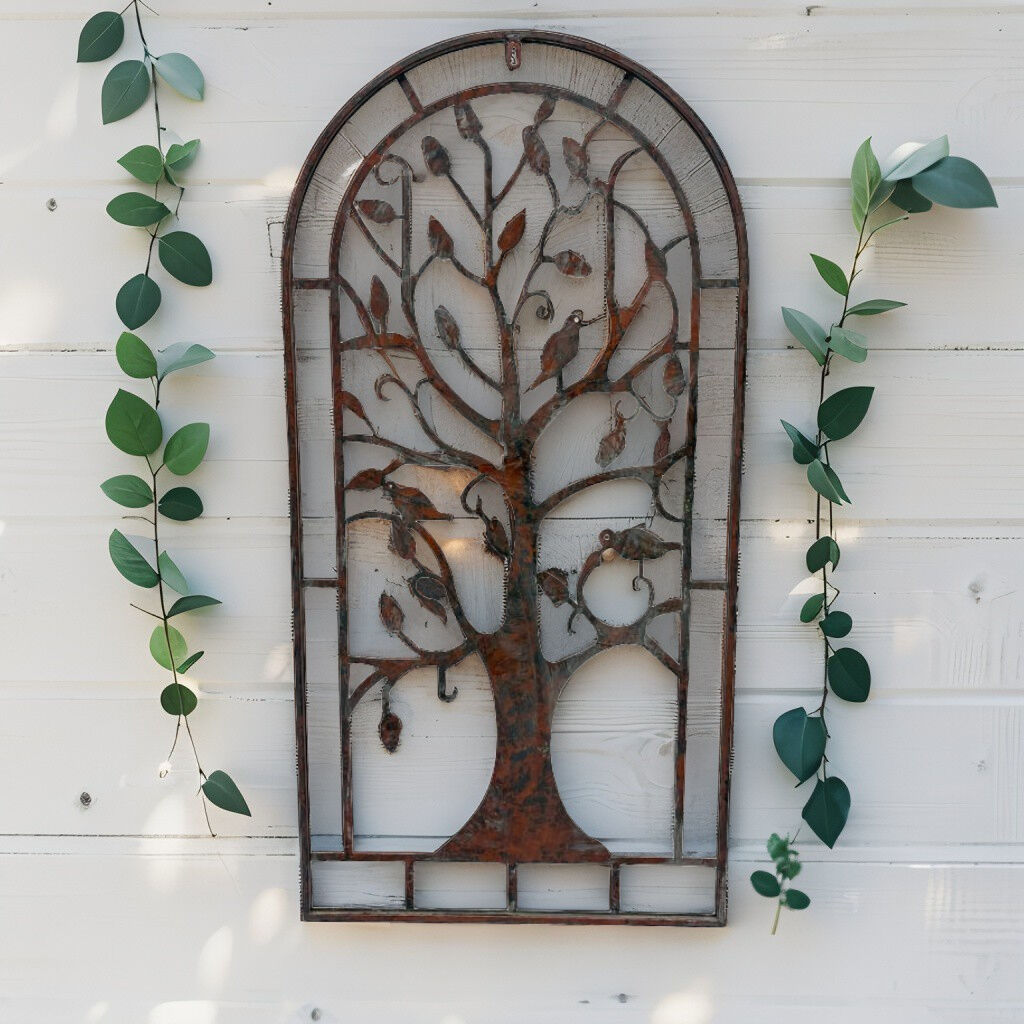 Willow &amp; Silk Arched Tree-of-Life Wall Art 50x1x100cm