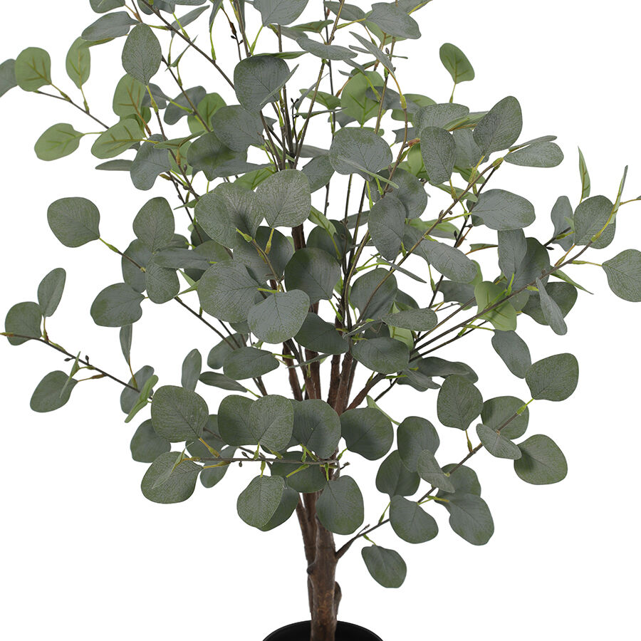 Willow &amp; Silk 100cm Potted Artificial Eucalyptus Gum Tree