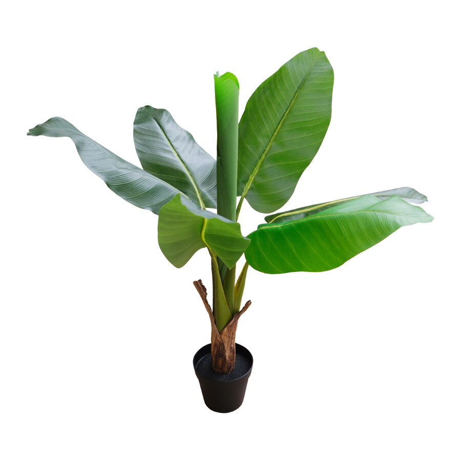 Willow &amp; Silk 90cm Potted Artificial Banana Tree