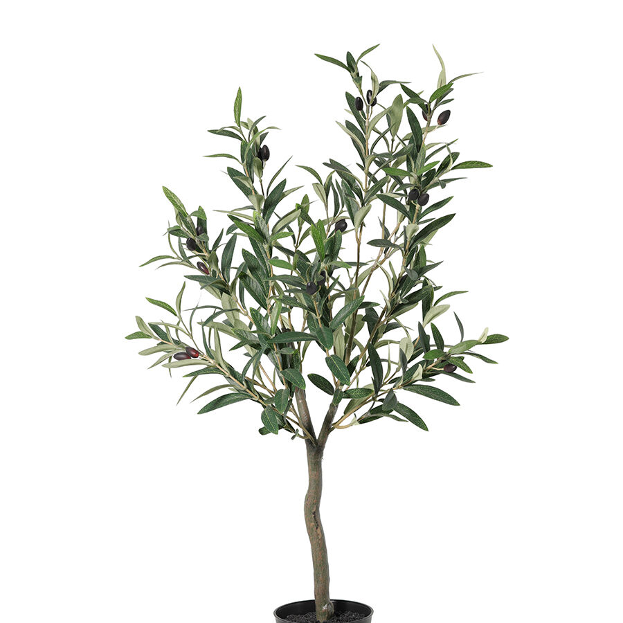 Willow &amp; Silk 80cm Potted Artificial Olive Tree