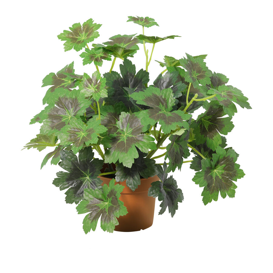 Willow &amp; Silk 28cm Potted Artificial Grape Leaf Plant
