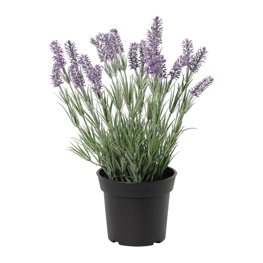 Willow &amp; Silk 40cm Potted Artificial Elegant Lavender Plant