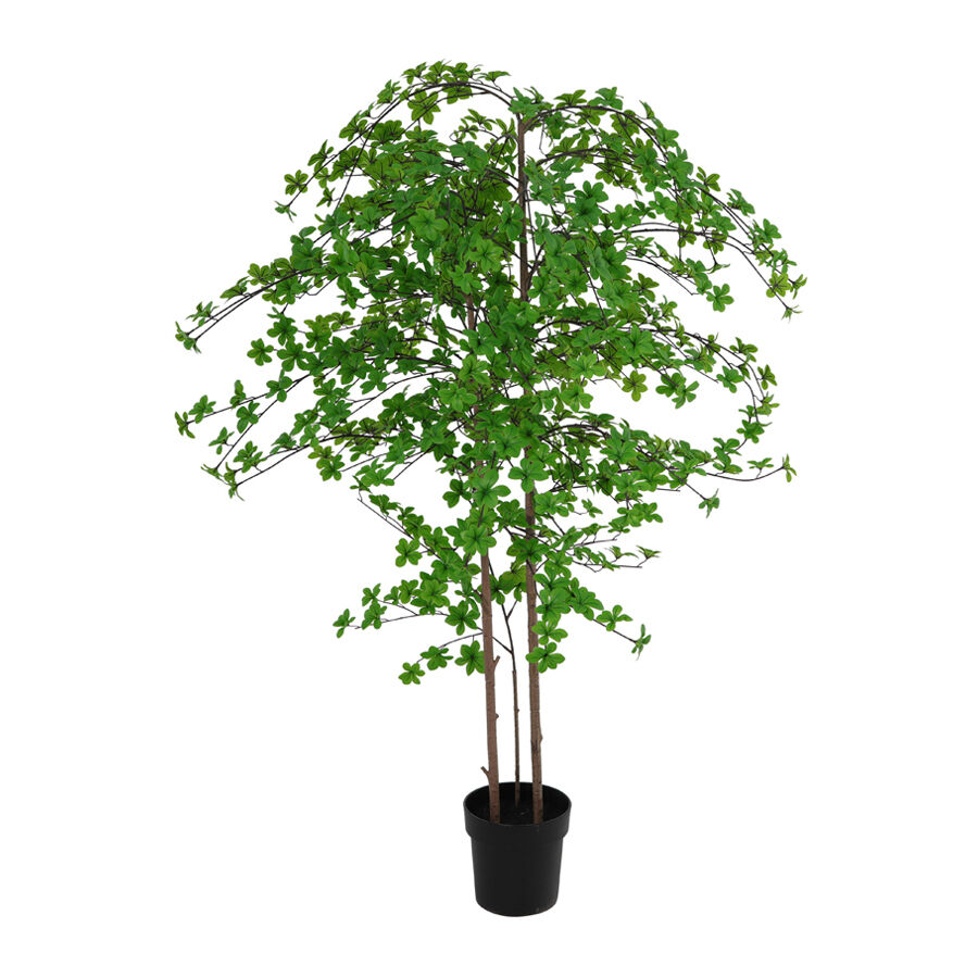 Willow &amp; Silk 193cm Potted Artificial Enkanthus Shrub/Pure Green Haven