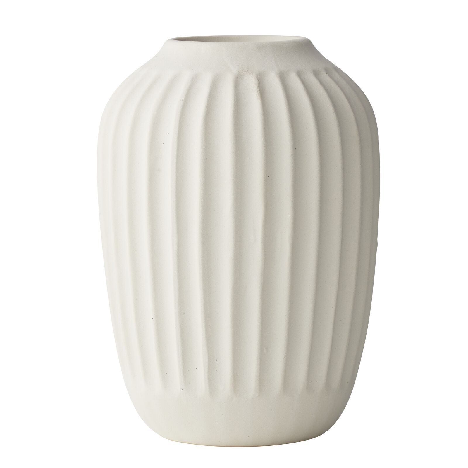Willow &amp; Silk Camille White Vase 19x19x27cm