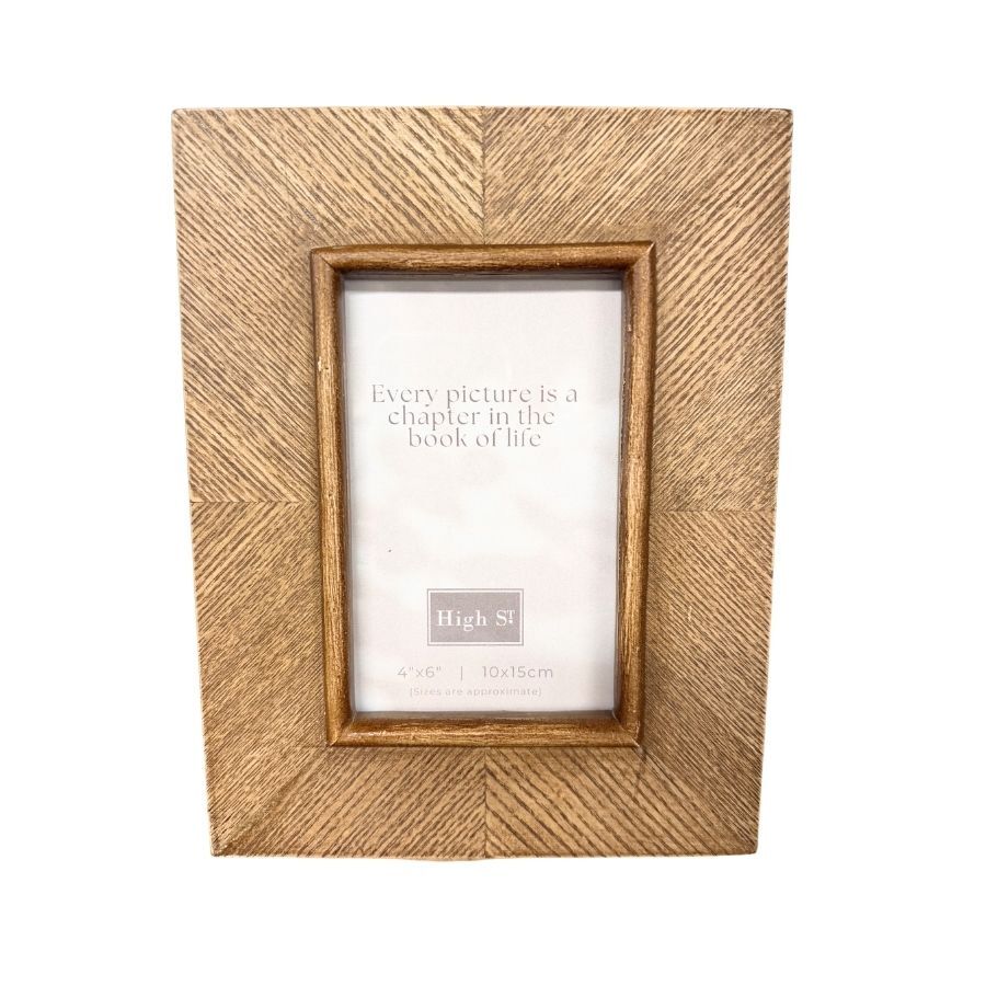 Willow &amp; Silk Georgia 4x6 Wooden Photoframe 16.5x1.5x2