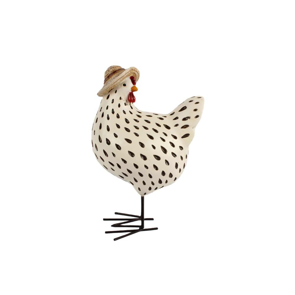 Willow &amp; Silk Dolly Spotted Hen 10x7.5x16cm