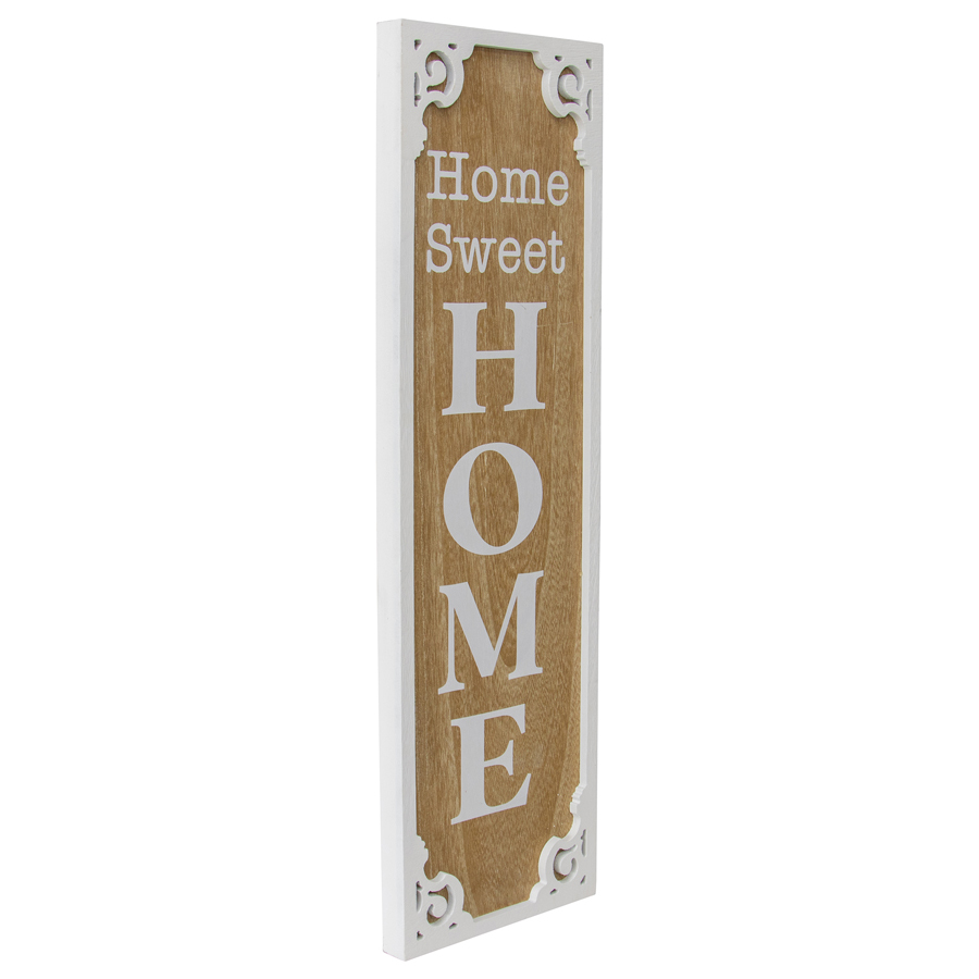 Willow &amp; Silk Wooden 80cm &#39;Home Sweet Home&#39; Plaque Sign Wall Art 
