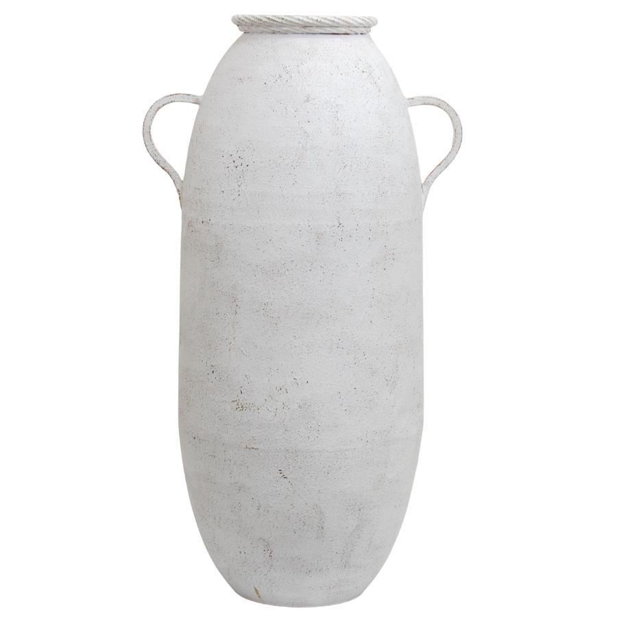 Willow &amp; Silk 2-Handle Metal Flower Pot Vase With Coil Rim 71cm