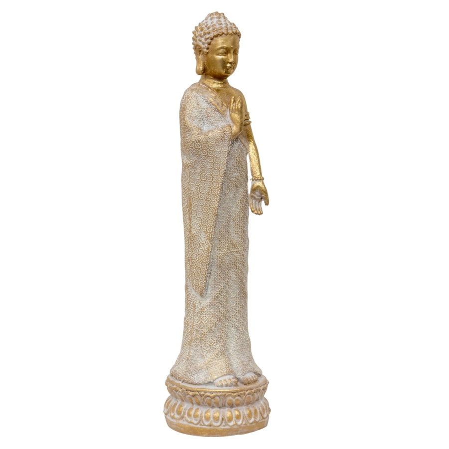 Willow &amp; Silk 49cm Standing Blessing Buddha Figurine/Statue 