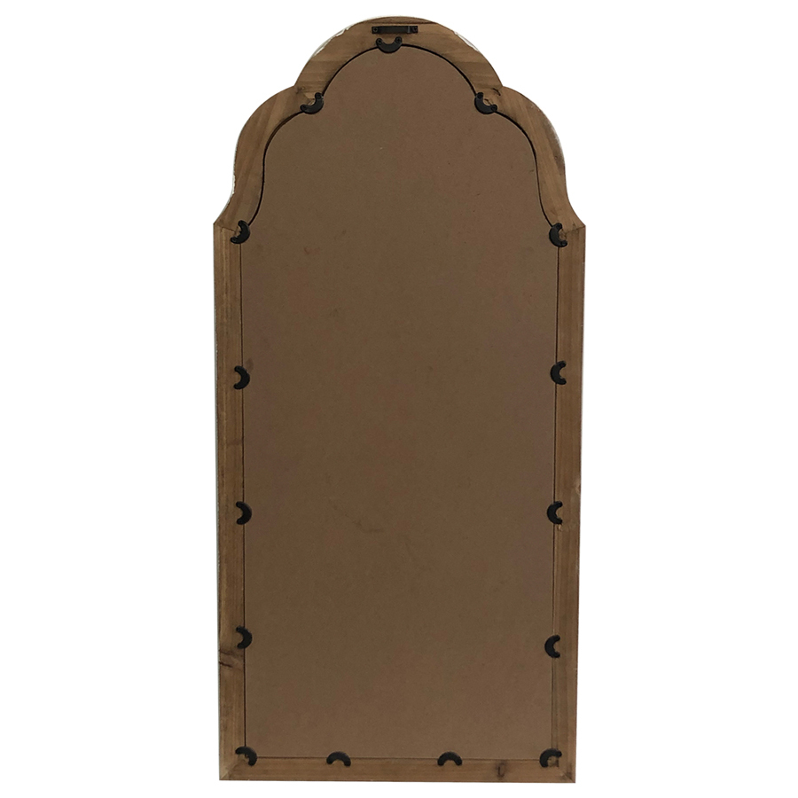 Willow &amp; Silk Classic Wood-Framed Large Wall Mirror 93cm