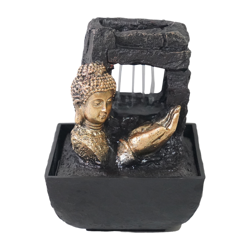 Willow &amp; Silk Auric Raining Buddha 14x14x22cm