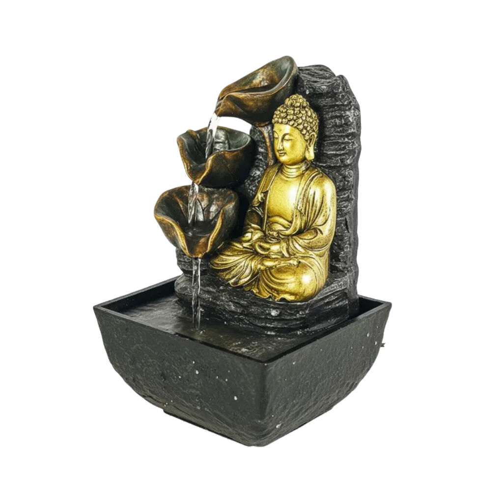 Willow &amp; Silk Auric Buddha Trickle 14x14x18cm