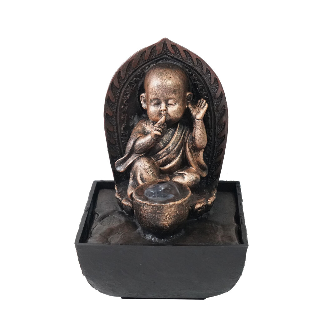 Willow &amp; Silk Auric Hush Monk 14x14x22cm