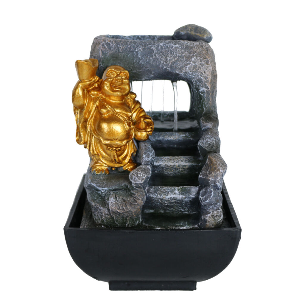 Willow &amp; Silk Auric Laughing Buddha 14x14x20cm