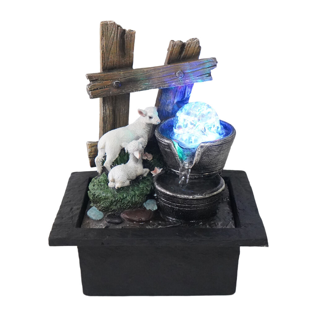 Willow &amp; Silk Picket Sheep 23x20x28cm