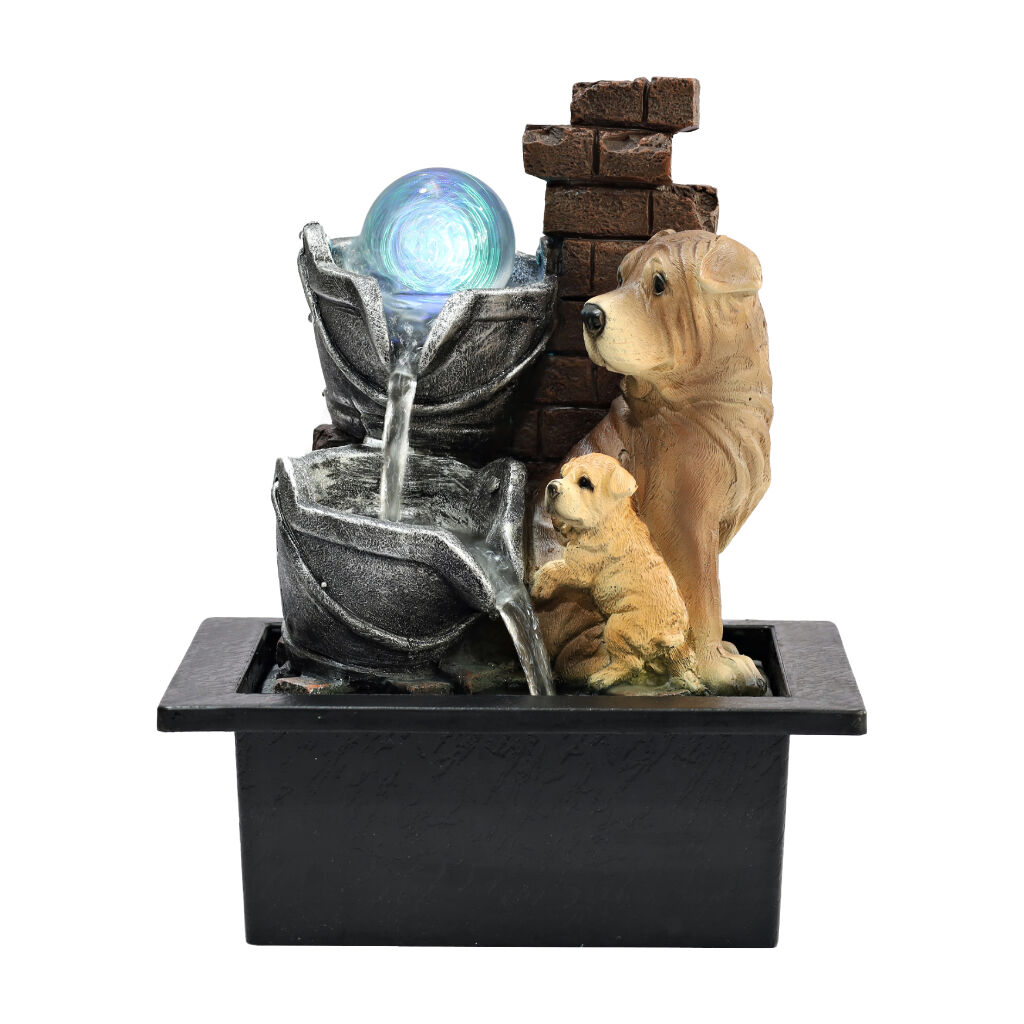 Willow &amp; Silk Puppy Pot  21x18x25cm