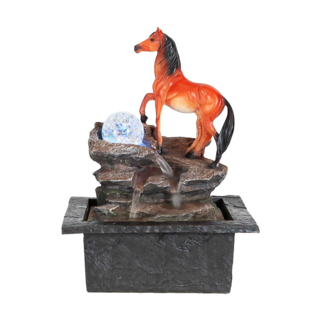 Willow &amp; Silk Boulder Horse 21x19x27cm