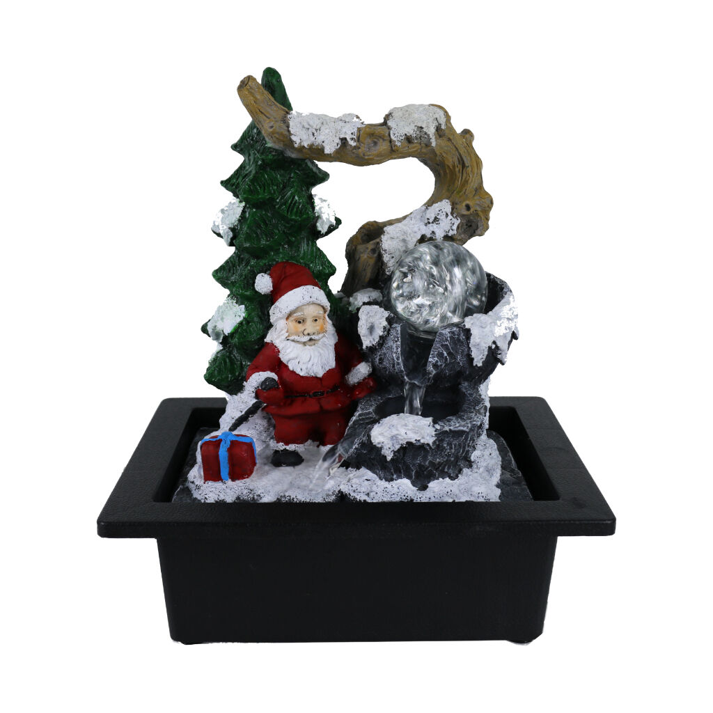 Willow &amp; Silk Santa&#39;s Gift 24x18x27cm