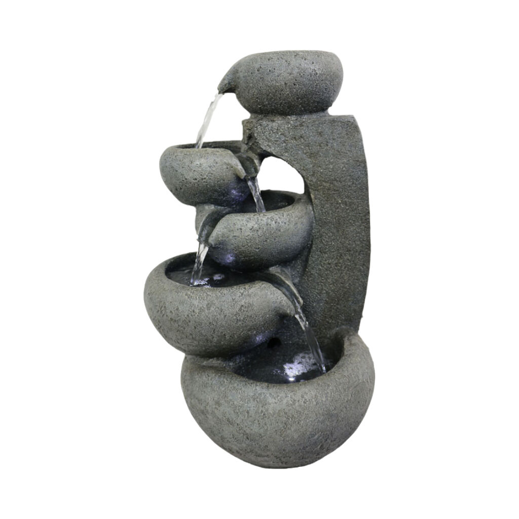 Willow &amp; Silk Bowls on Post 34x30x58cm